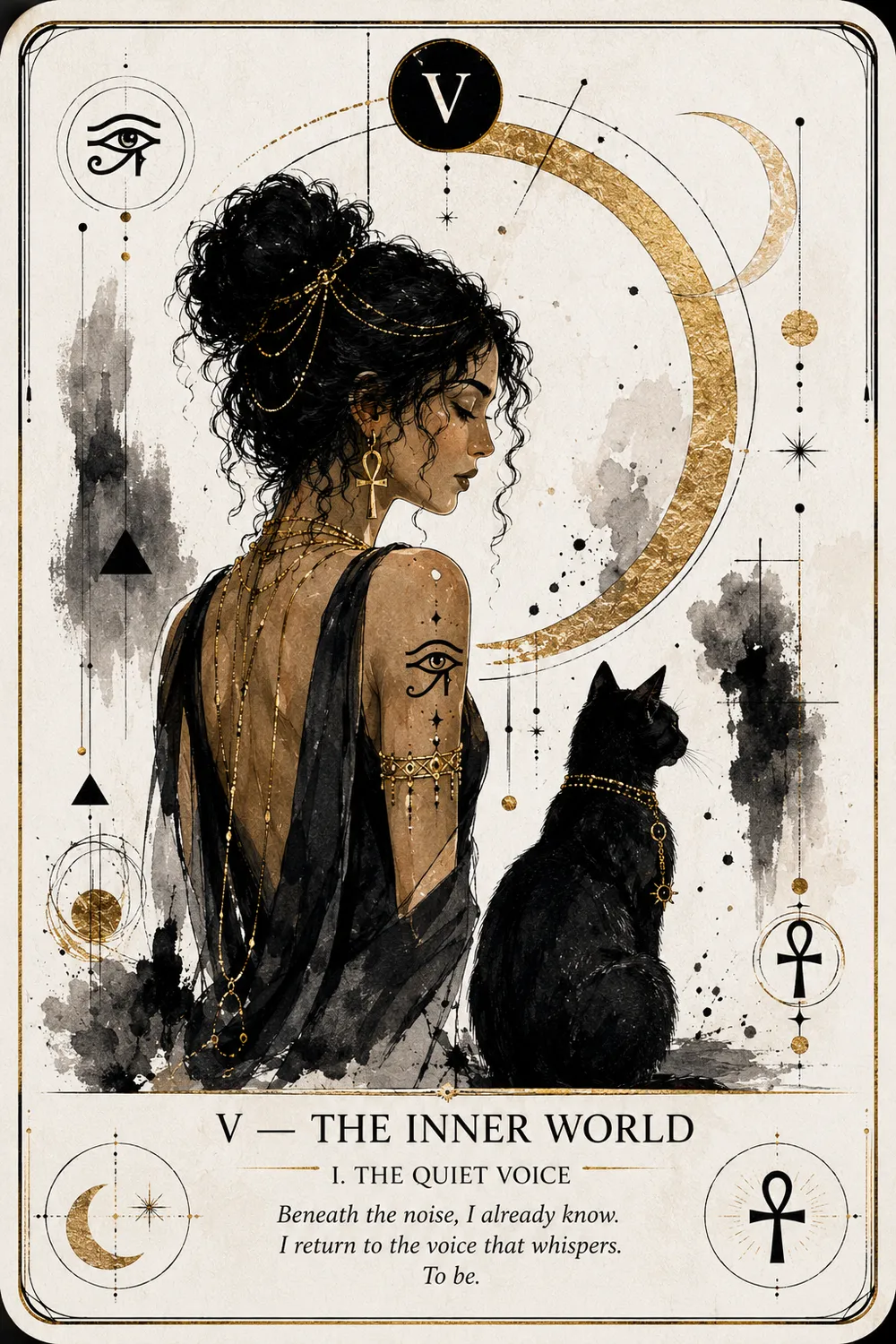 The Inner World — The Cat Priestess tarot card